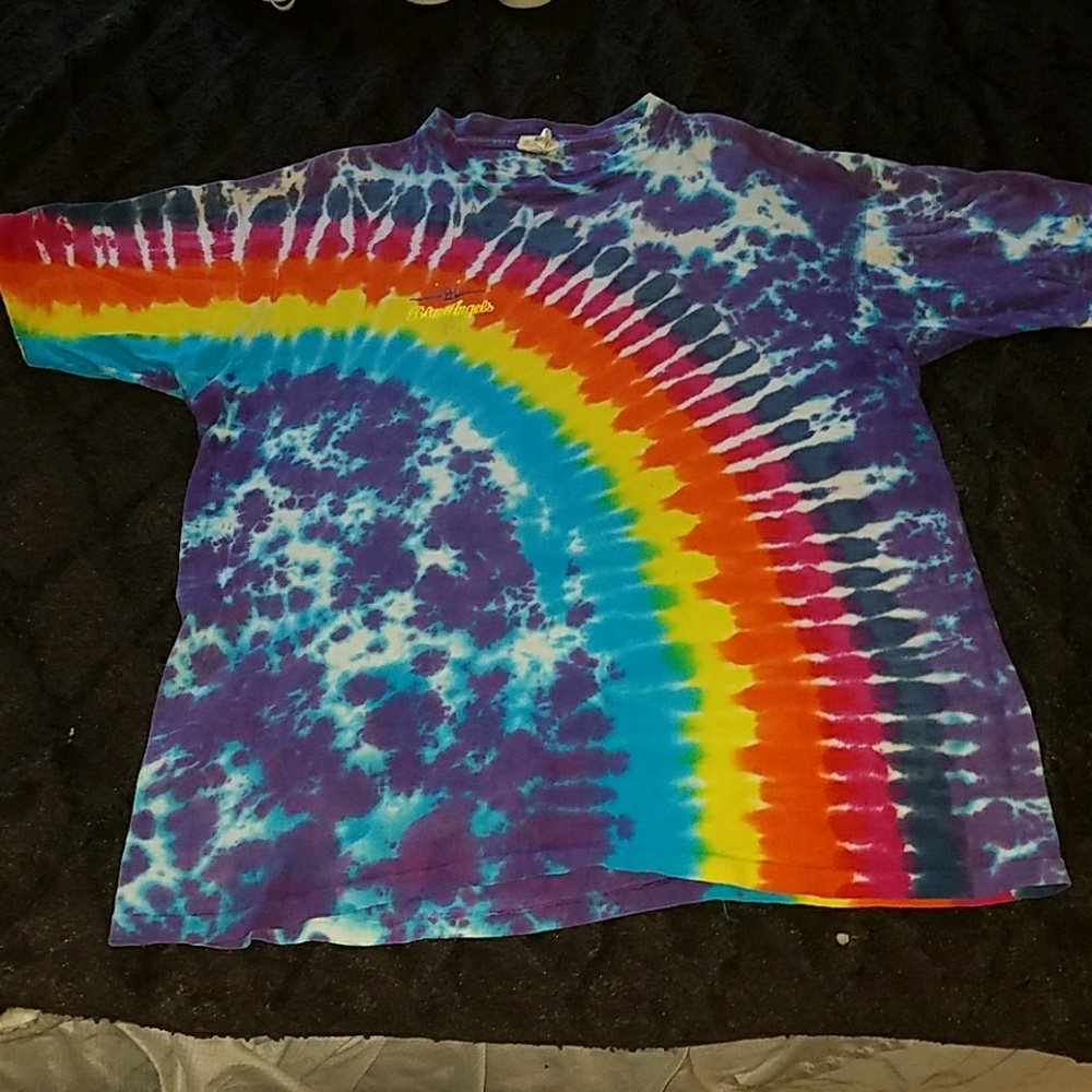 Vintage Blue angels navy air show tie dye shirt XL